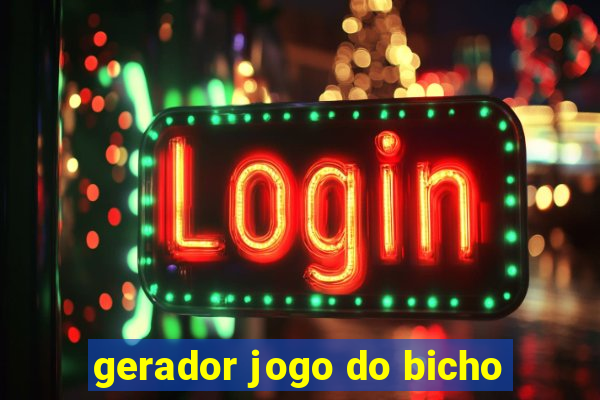 gerador jogo do bicho